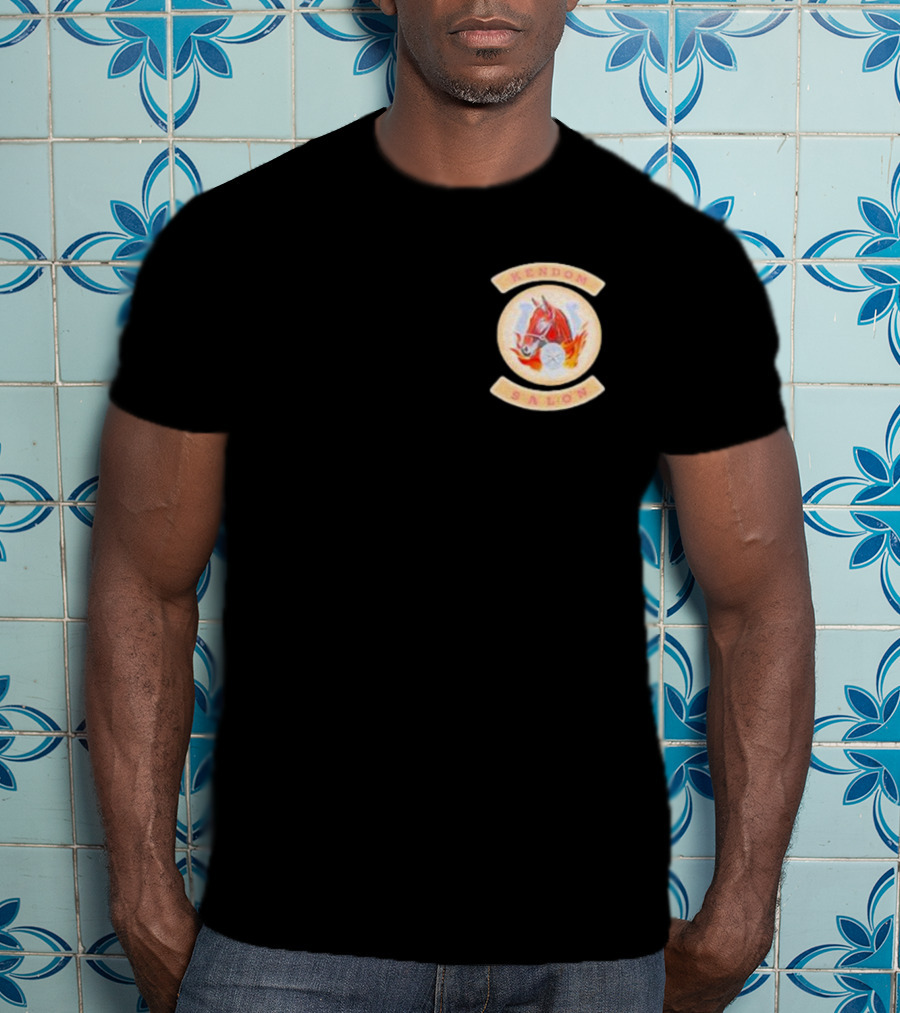 Kendom Saloon Vintage Fire Helmet Emblem T-Shirt