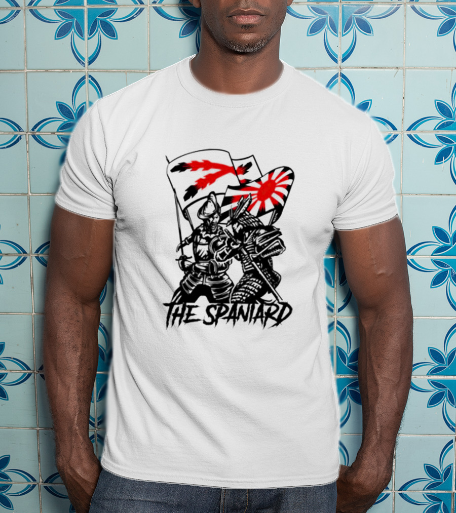 The Spaniard Knight With Dual Red Flags T-Shirt