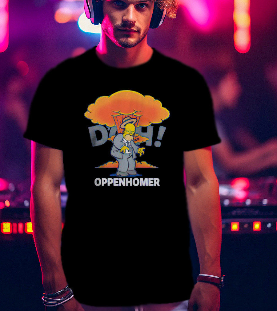 Homer Simpson D'oh Oppenhomer Explosion T-Shirt