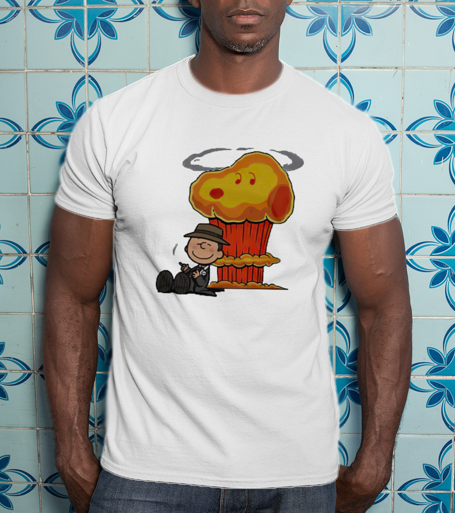 Oppeanutheimer Snoopy Explosion With Charlie Brown Smoking T-Shirt