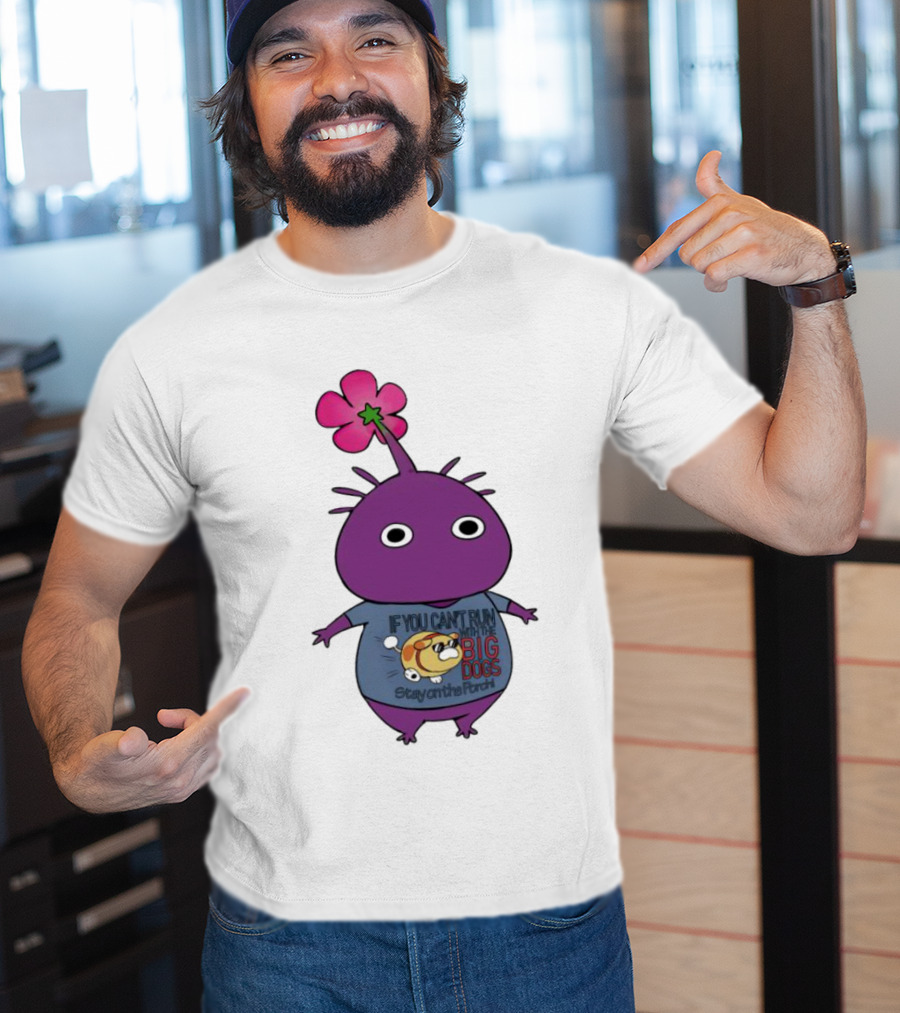 Purple Pikmin Stay On The Porch Big Dogs Shirt Flower Top T-Shirt