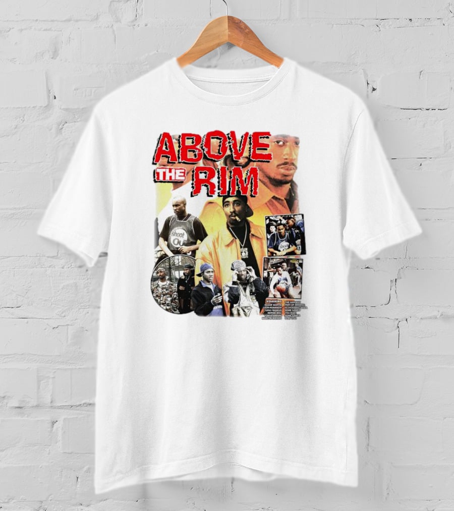 Above The Rim 2Pac Shoot Out Picture Collage T-Shirt
