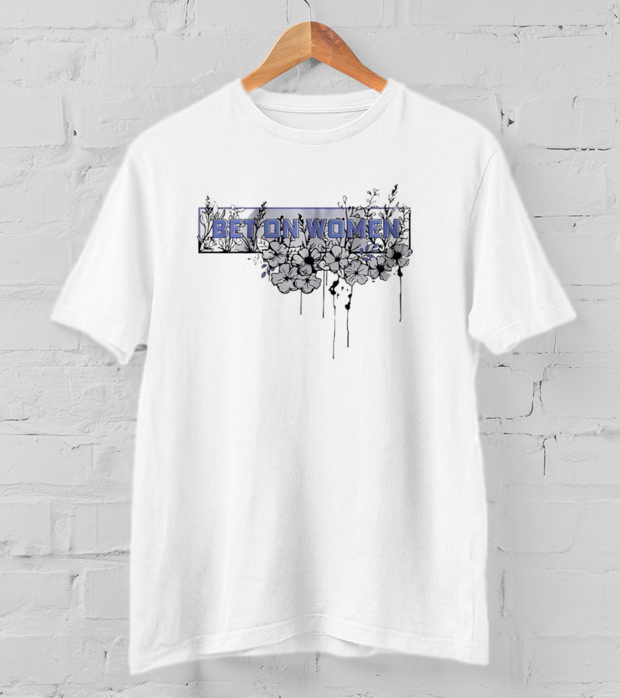 Bet On Women Floral Basketball Empowerment T-Shirt