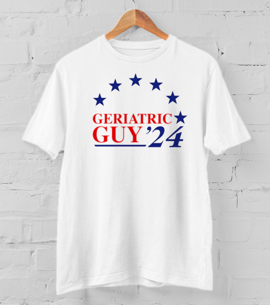 Geriatric Guy ’24 Stars And Stripes Political Campaign T-Shirt