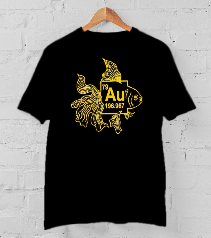 Gold Fish Element Au 79 Chemistry Science T-Shirt