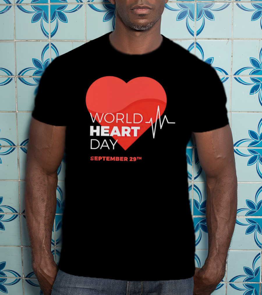 World Heart Day September 29th Heartbeat T-Shirt