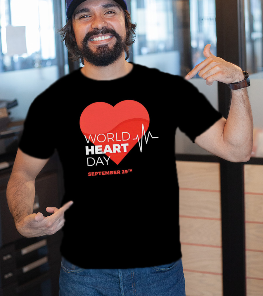 World Heart Day September 29th Heartbeat T-Shirt