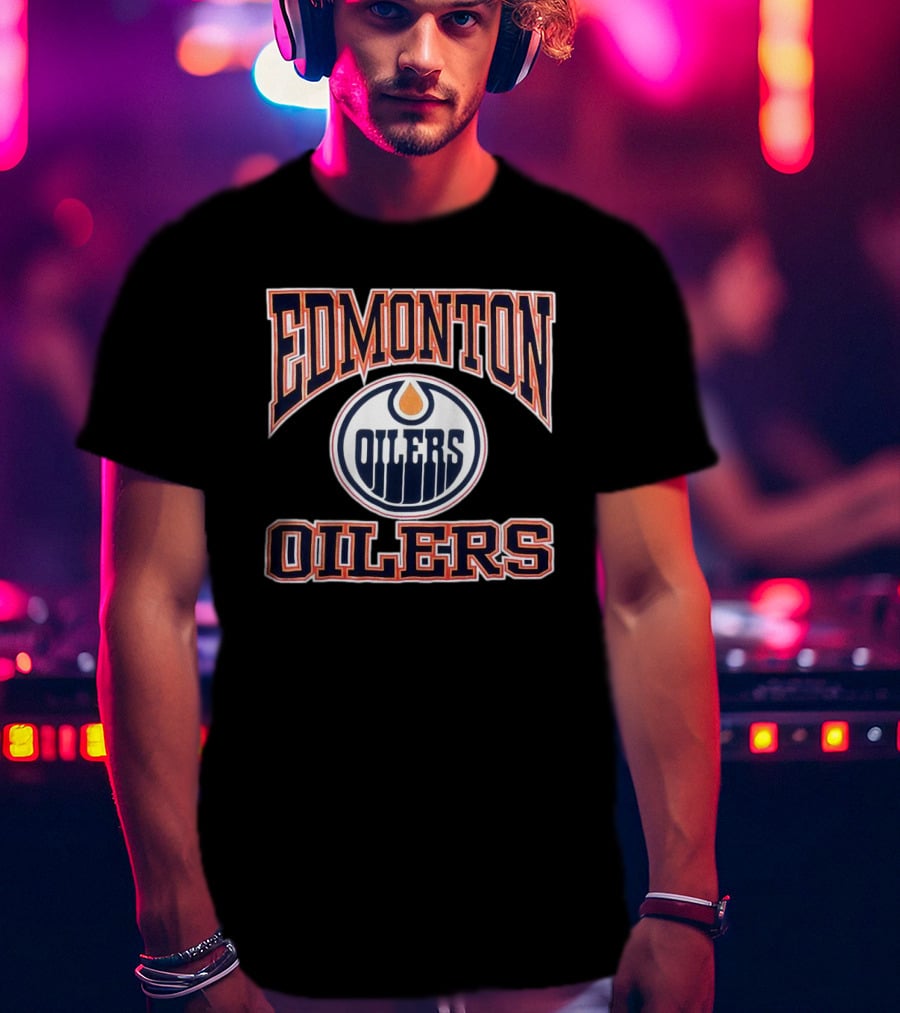 NHL Edmonton Oilers Vintage Logo Classic Team T-Shirt