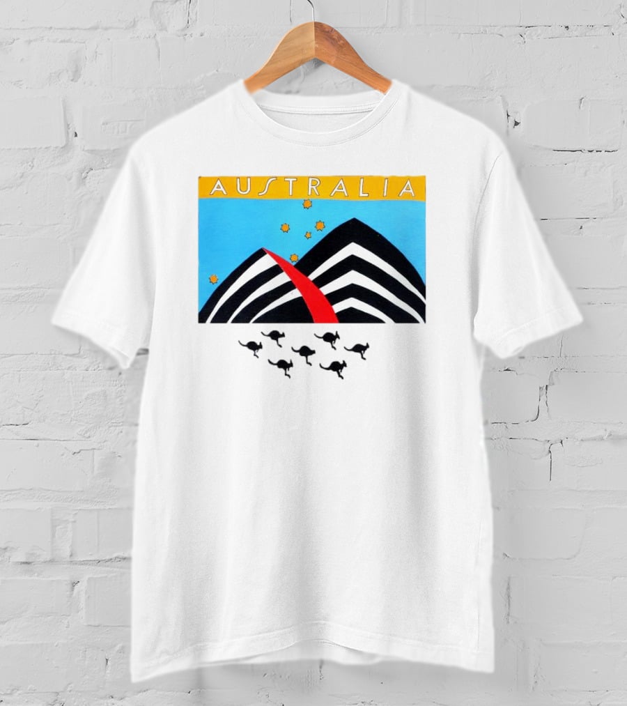 Australia Sydney Opera House Kangaroo Vintage T-Shirt