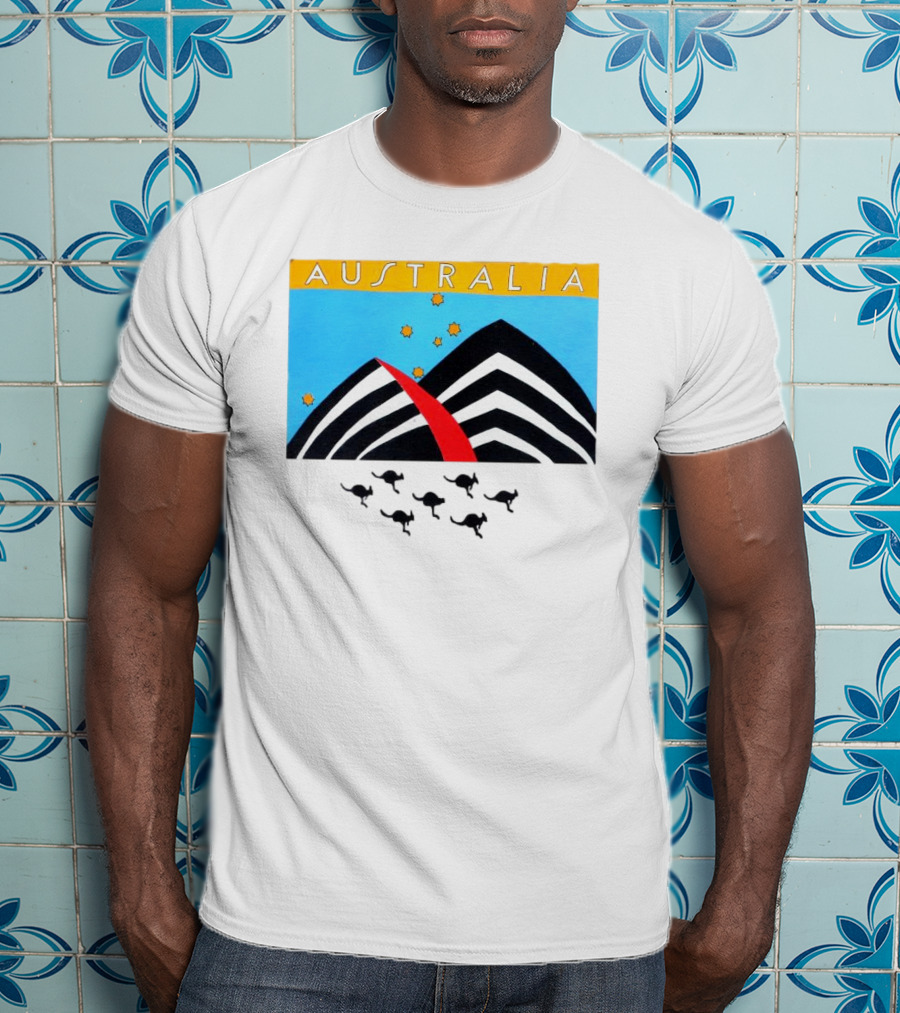 Australia Sydney Opera House Kangaroo Vintage T-Shirt