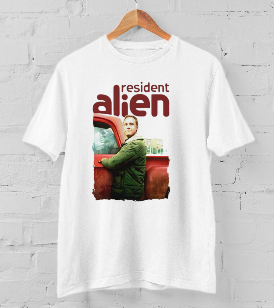 Resident Alien Christmas Truck Scene T-Shirt