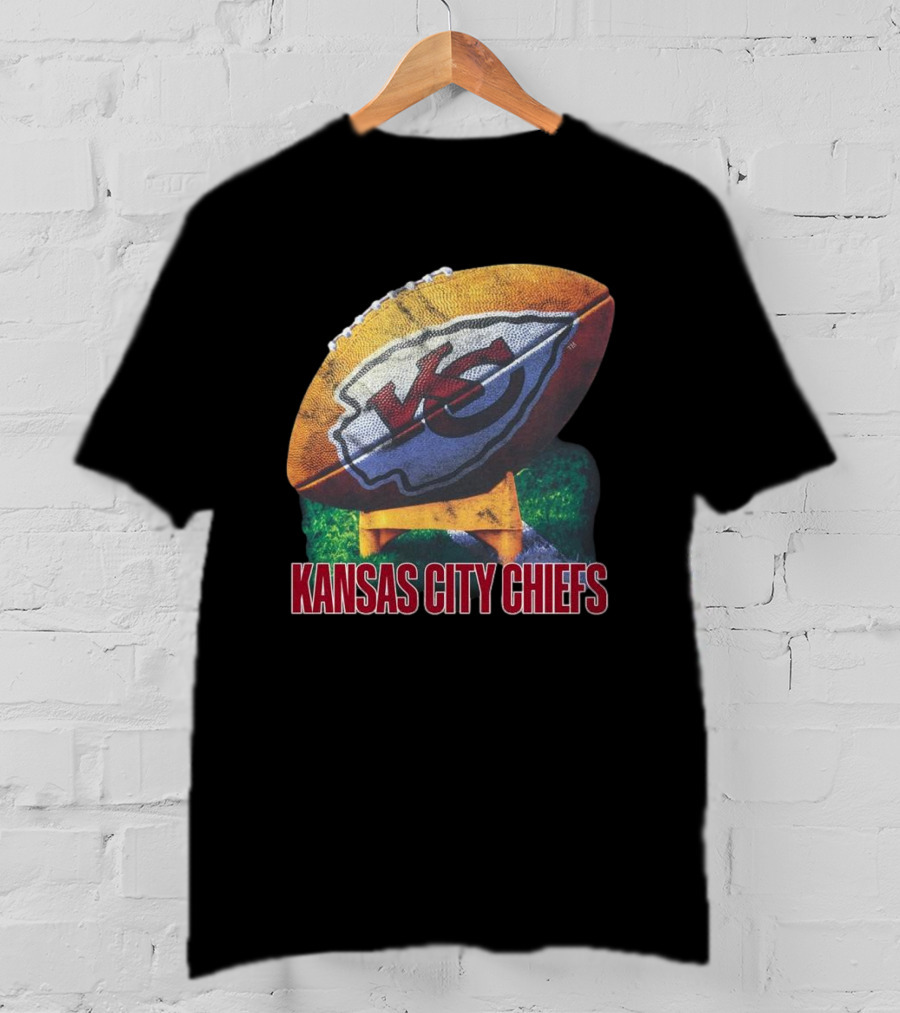 Kansas City Chiefs Vintage Rugby Ball T-Shirt