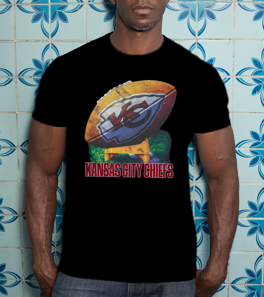 Kansas City Chiefs Vintage Rugby Ball T-Shirt