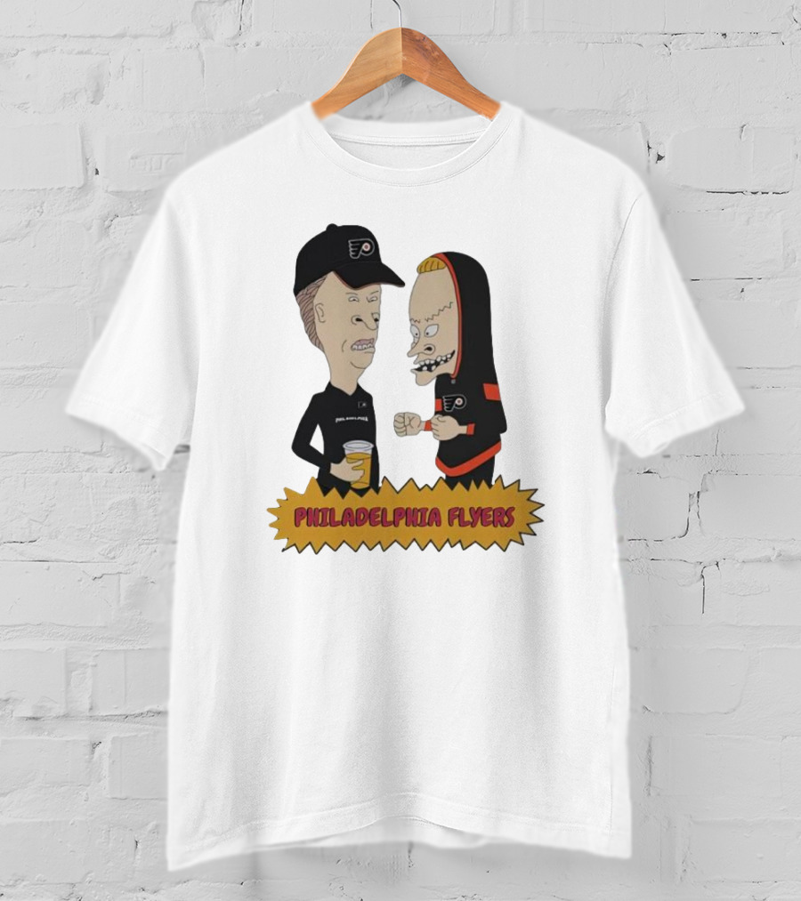 Beavis And Butt-Head Philadelphia Flyers Characters T-Shirt