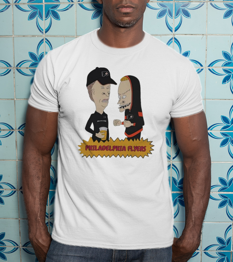 Beavis And Butt-Head Philadelphia Flyers Characters T-Shirt