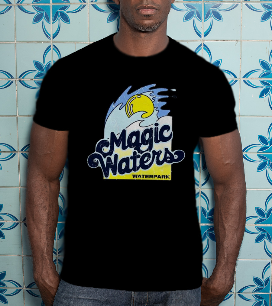 Magic Waters Waterpark Wave And Sun T-Shirt