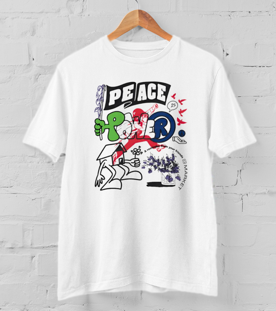 PEACE POWER Walker Kessler Reminder To Your Friends T-Shirt