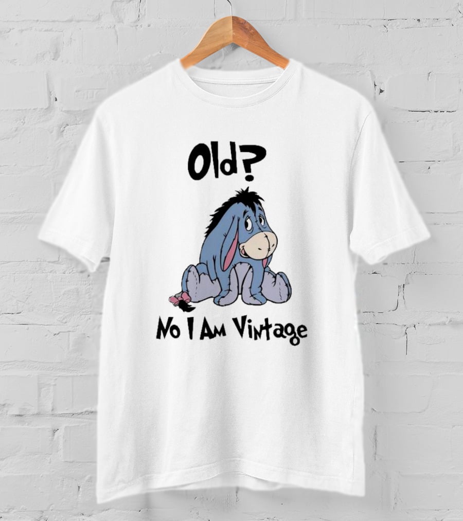 Eeyore Old No I Am Vintage Retro Style Disney Character T-Shirt