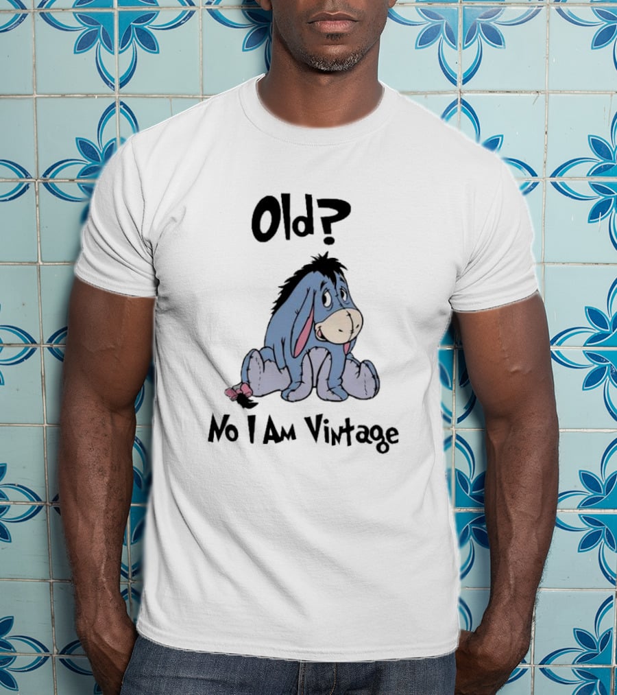 Eeyore Old No I Am Vintage Retro Style Disney Character T-Shirt