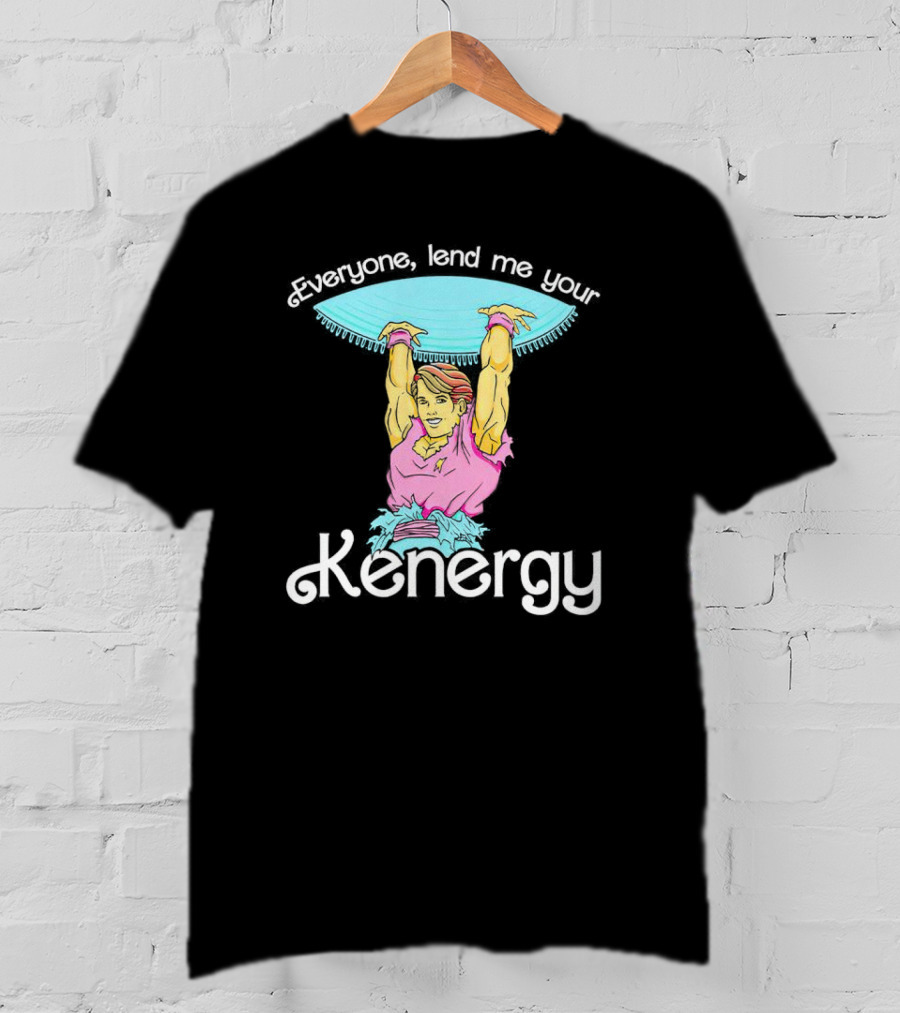 Everyone Lend Me Your Kenergy 80s Workout Style With Colorful Fitness T-Shirt