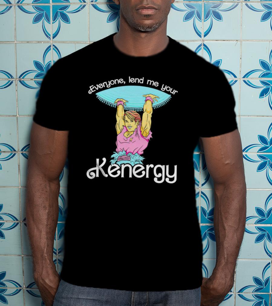 Everyone Lend Me Your Kenergy 80s Workout Style With Colorful Fitness T-Shirt