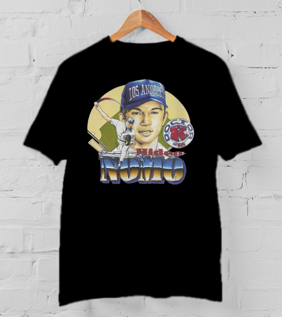 Los Angeles Dodgers Hideo Nomo Doctor K 16 Vintage T-Shirt