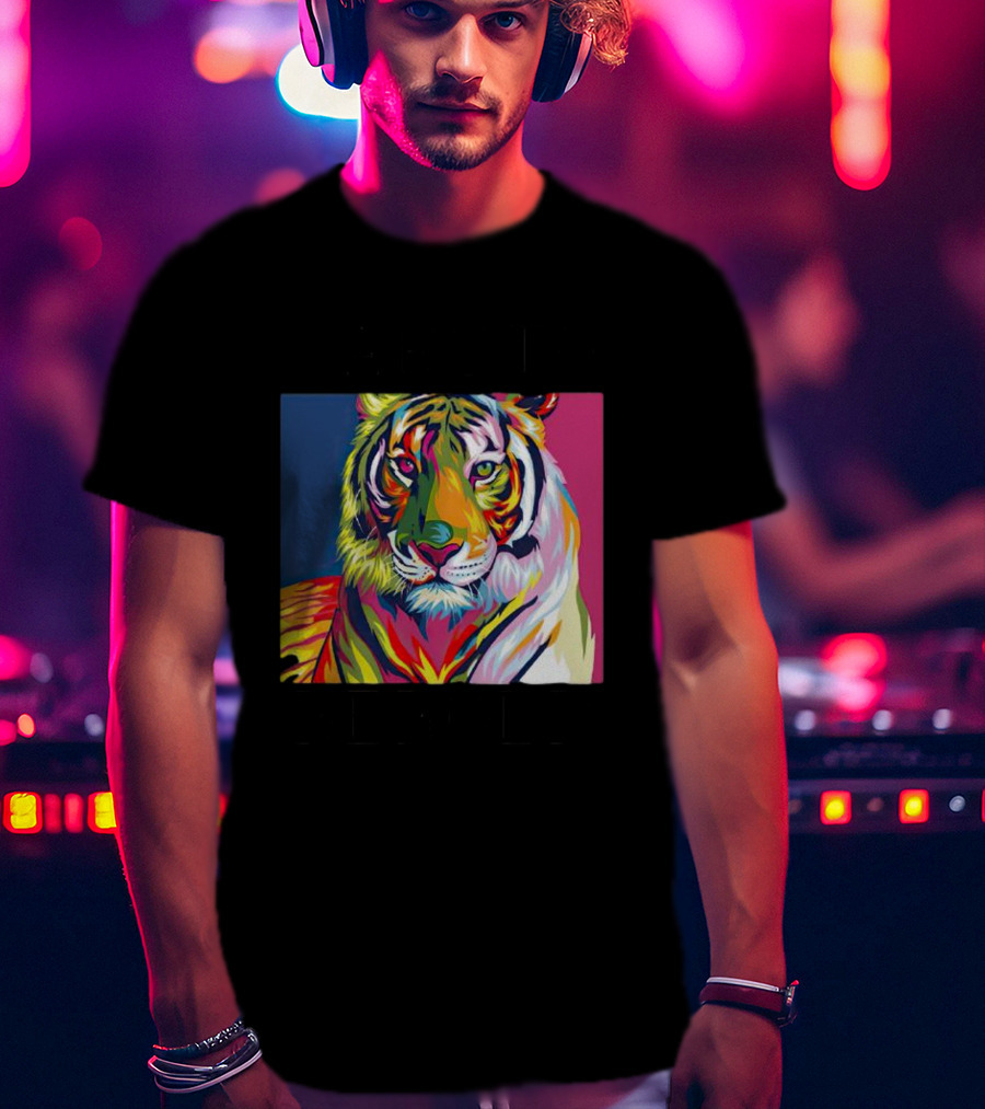 Dareto Be Bold Colorful Tiger T-Shirt