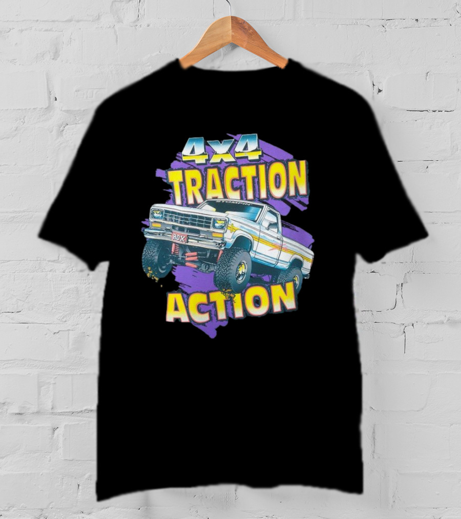 4x4 Traction Action Vintage Truck ROXX T-Shirt