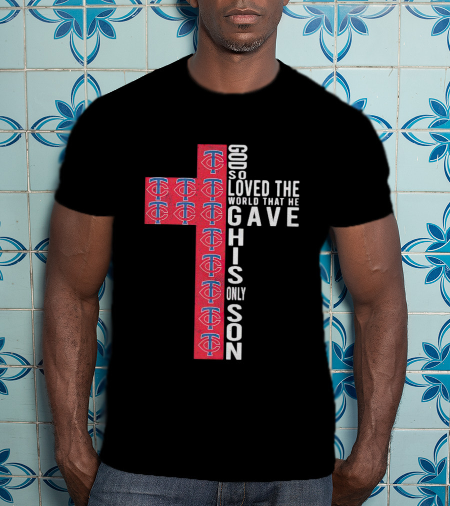 Twins God So Loved The World Cross With TC T-Shirt