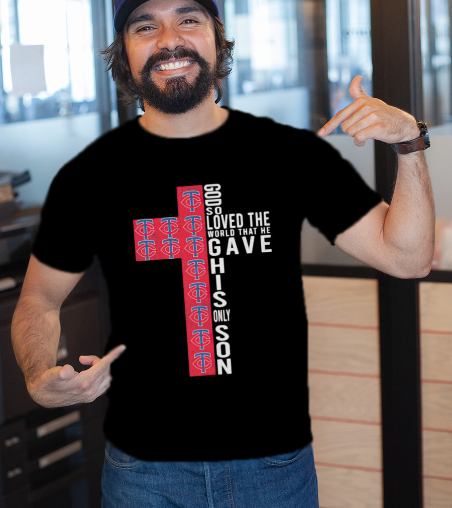 Twins God So Loved The World Cross With TC T-Shirt