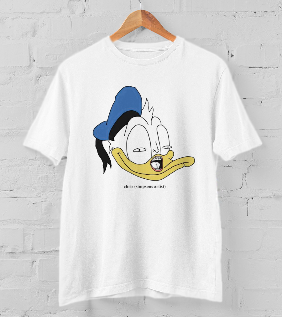 Donna Duck Chris Simpsons Artist Character Blue Hat T-Shirt