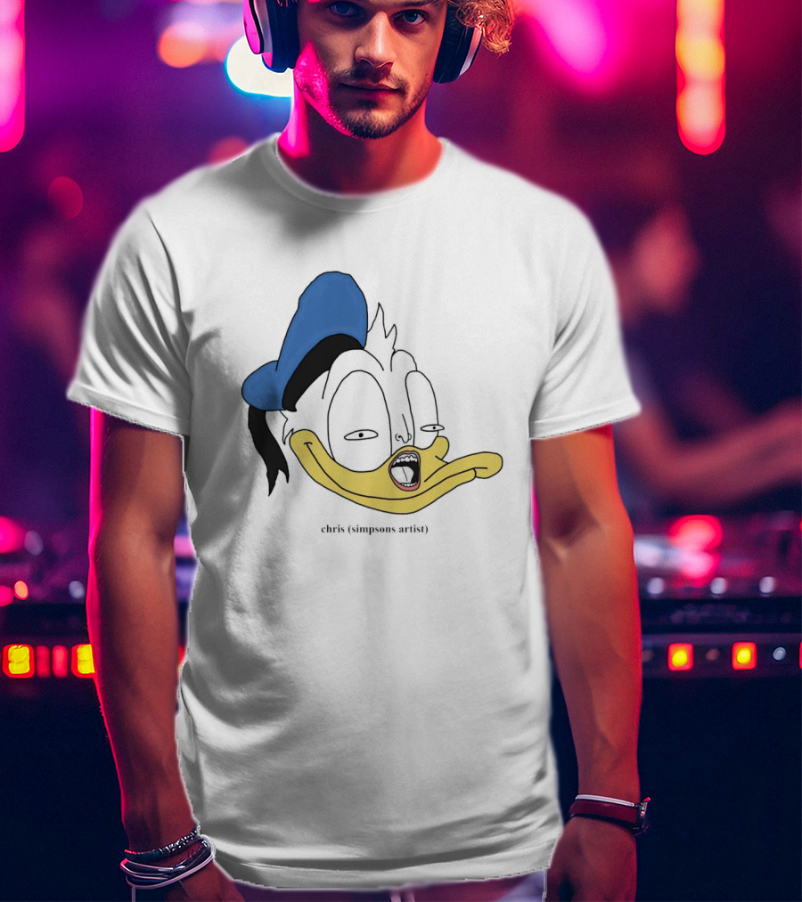 Donna Duck Chris Simpsons Artist Character Blue Hat T-Shirt