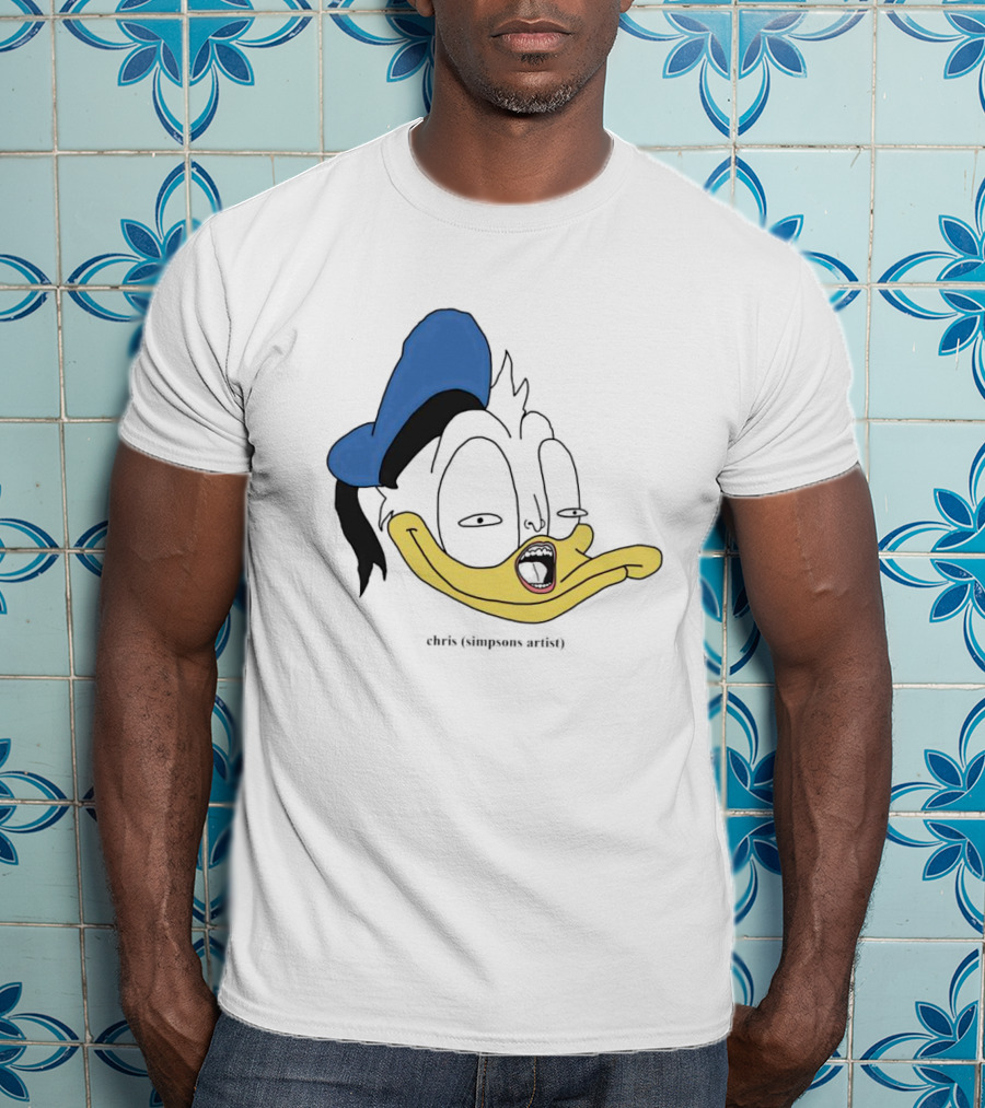 Donna Duck Chris Simpsons Artist Character Blue Hat T-Shirt