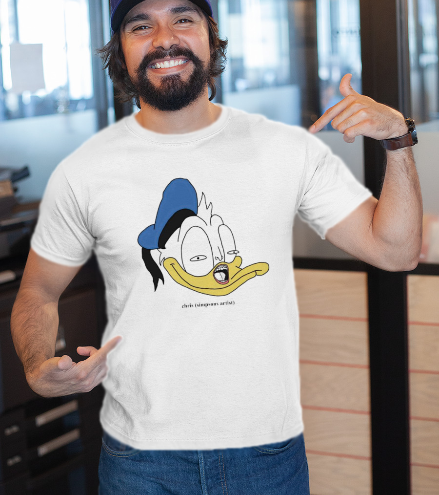 Donna Duck Chris Simpsons Artist Character Blue Hat T-Shirt