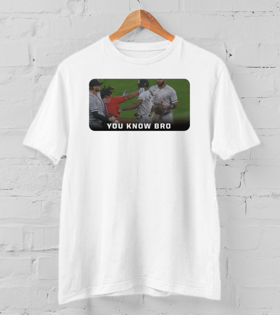 Down Goes Anderson You Know Bro Baseball Encounter Moment T-Shirt
