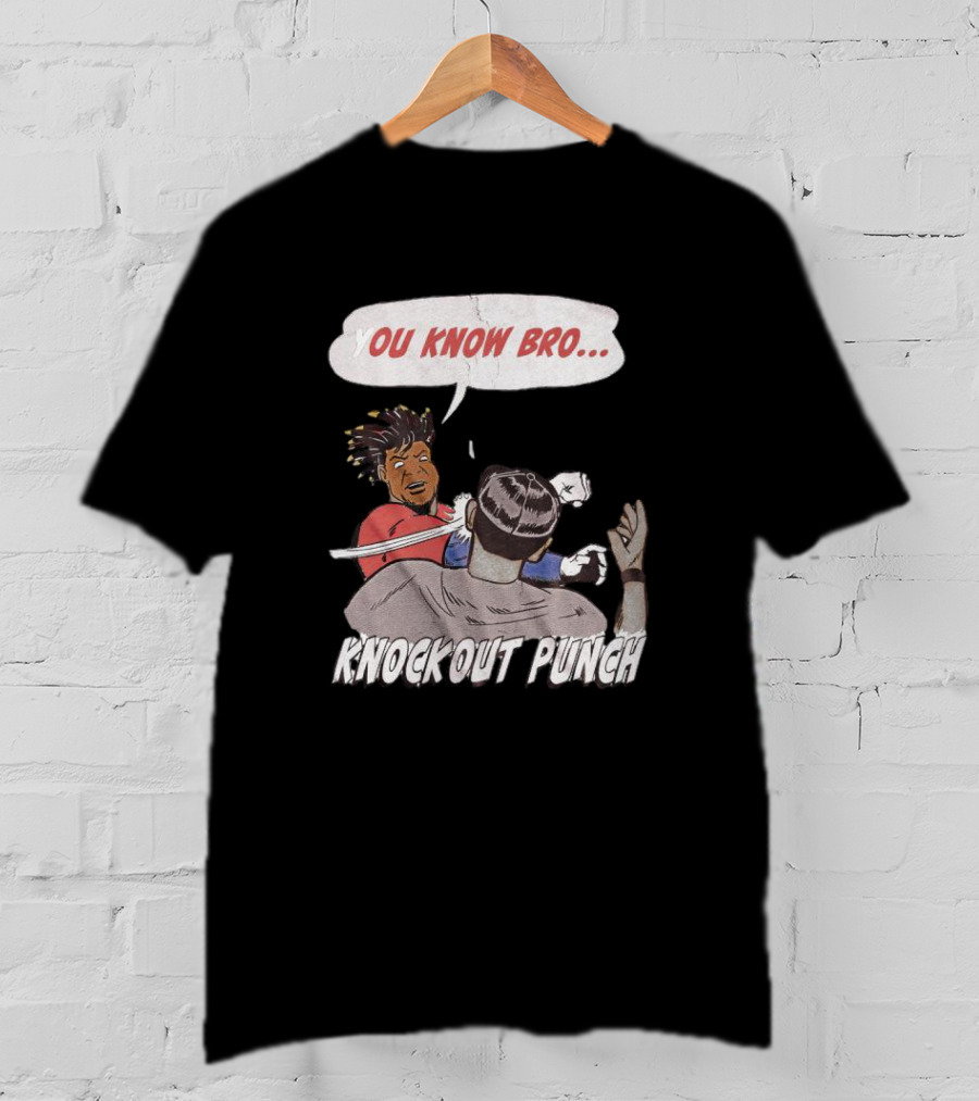 You Know Bro Knockout Punch Comic Style Fight Scene T-Shirt