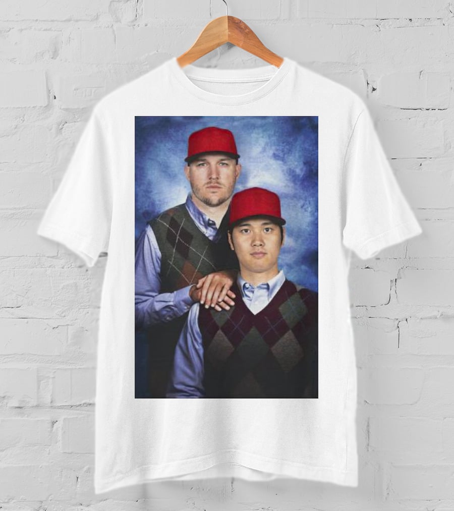 Los Angeles Angels Shohei Ohtani And Mike Trout Baseball Step Brothers Movie T-Shirt
