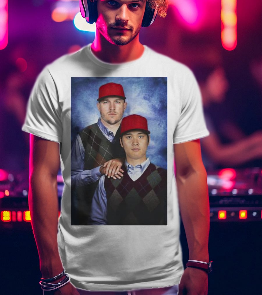 Los Angeles Angels Shohei Ohtani And Mike Trout Baseball Step Brothers Movie T-Shirt