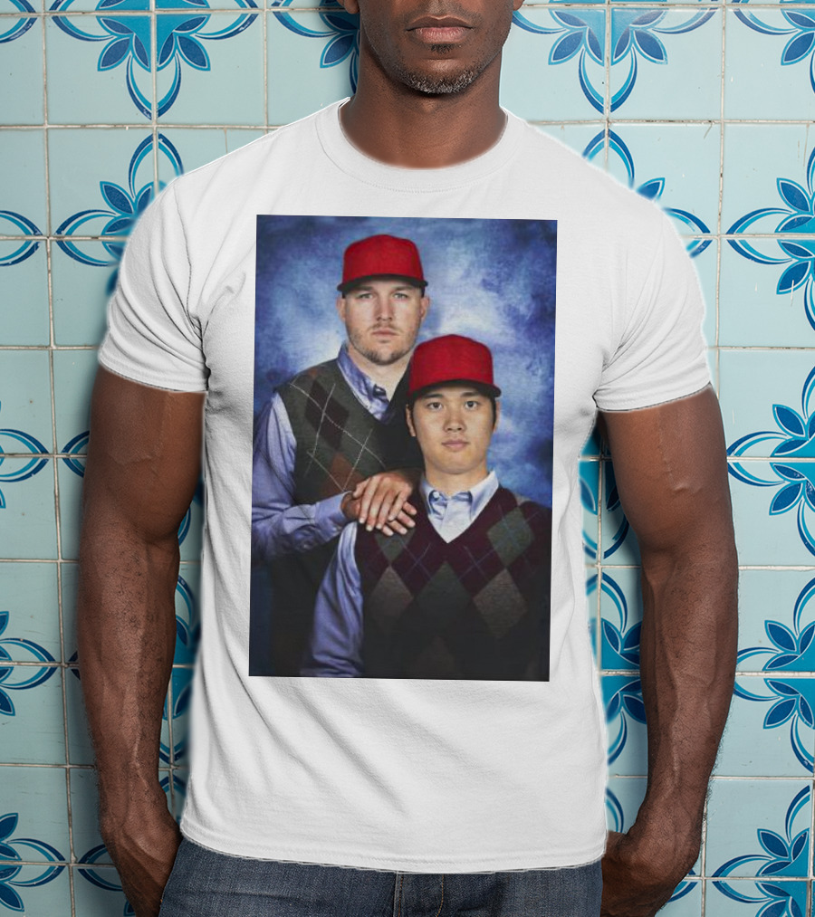 Los Angeles Angels Shohei Ohtani And Mike Trout Baseball Step Brothers Movie T-Shirt
