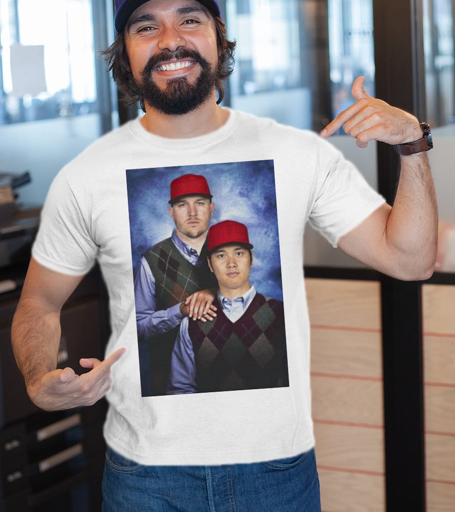 Los Angeles Angels Shohei Ohtani And Mike Trout Baseball Step Brothers Movie T-Shirt