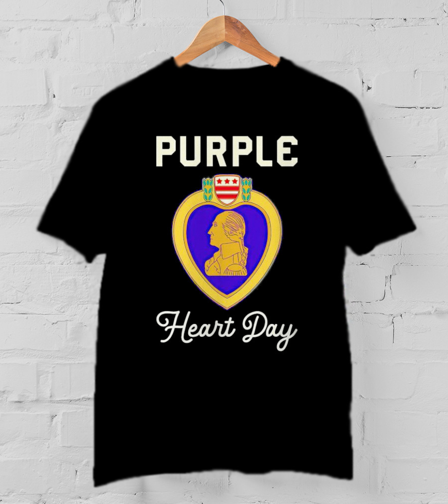 Purple Heart Day Military Medal Emblem T-Shirt