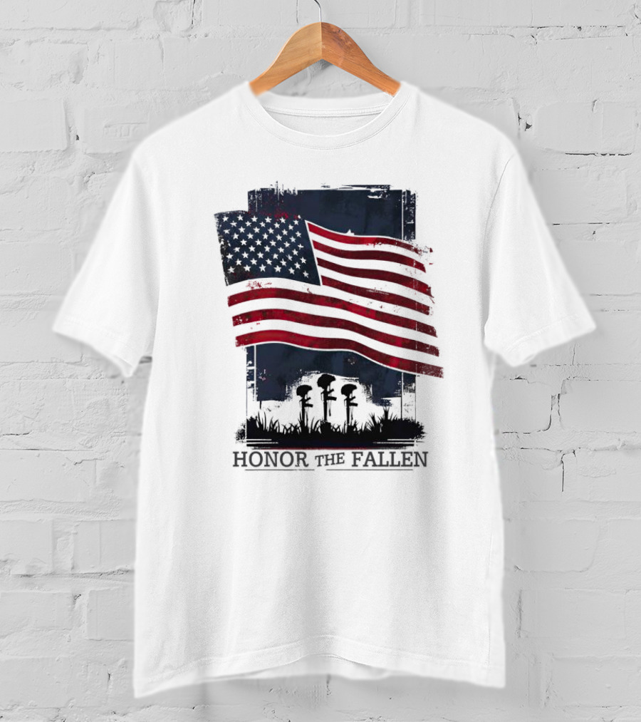 Honor The Fallen American Flag Memorial T-Shirt