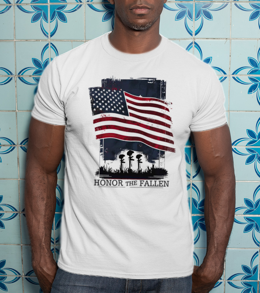 Honor The Fallen American Flag Memorial T-Shirt