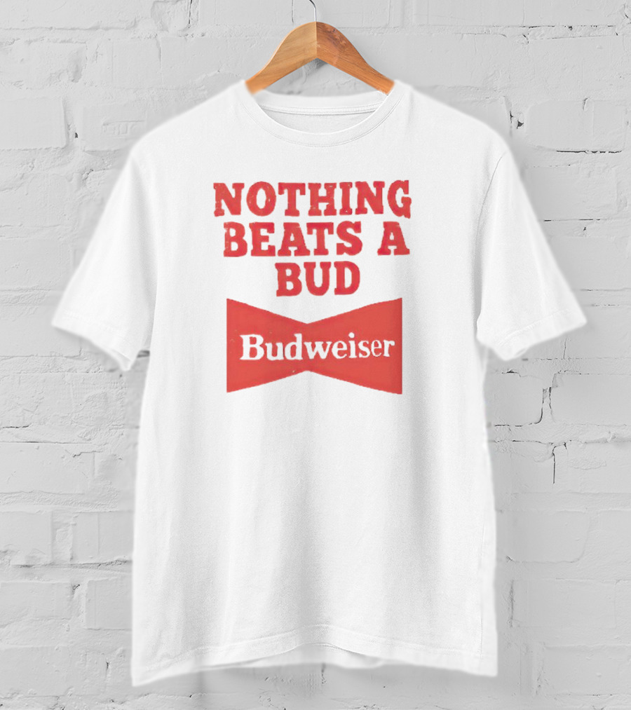 Budweiser Nothing Beats A Bud Red Bowtie T-Shirt