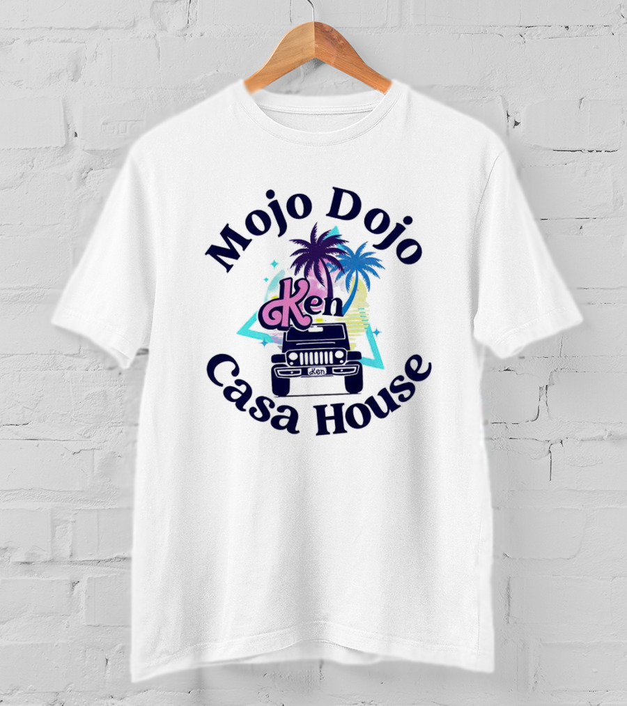 Mojo Dojo Casa House Ken Jeep Sunset Palm Trees T-Shirt