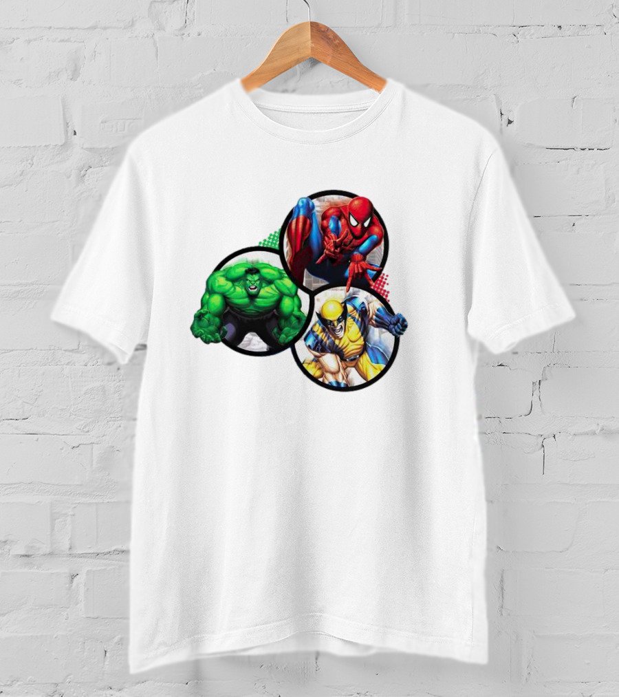 Marvel's Trinity Hulk Spider-Man Wolverine T-Shirt