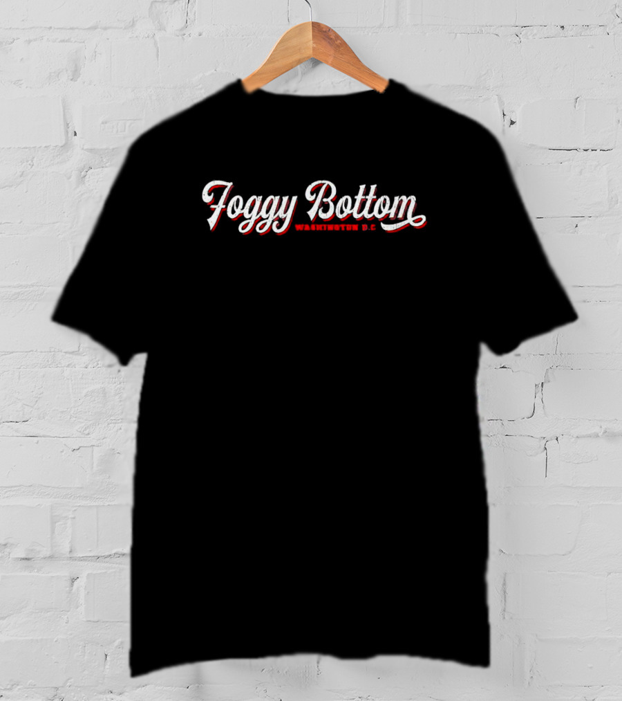 Foggy Bottom Washington D.C. Retro Script T-Shirt