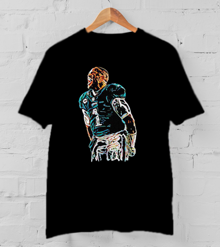 Jalen Hurts Philadelphia Football Star Dynamic Pose T-Shirt