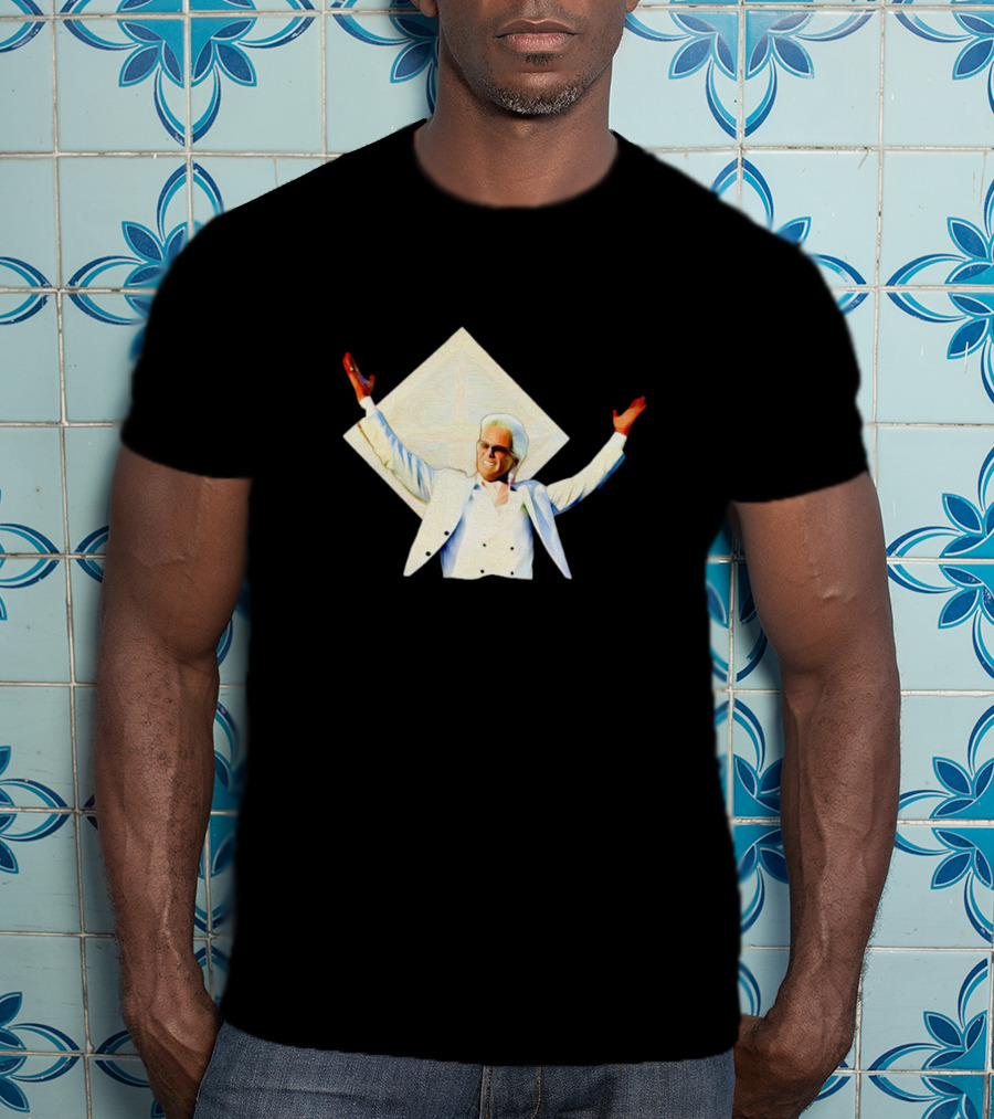 Uncle Baby Billy Raising Hands In White Suit Iconic T-Shirt