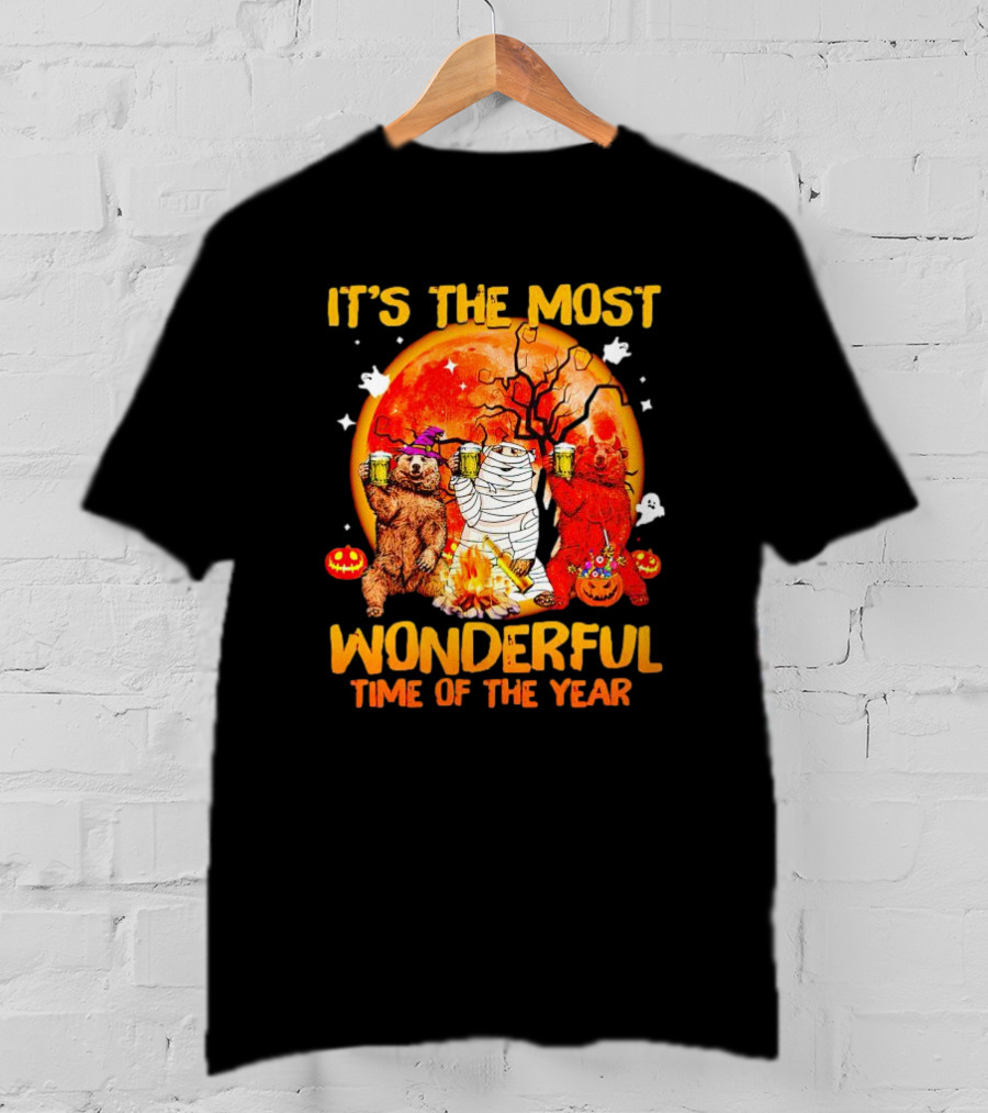 It's The Most Wonderful Time Of The Year Bear Halloween T-Shirt